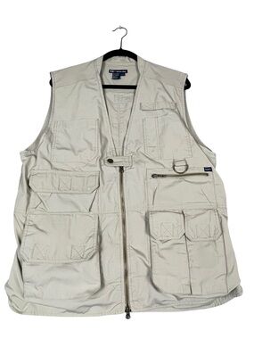 5.11 Tactical Series Multi-Pocket Outdoor Work Fishing Hunting Photo Vest - Sz L